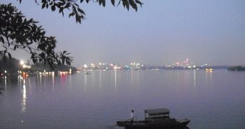Coucher de soleil à Hangzhou